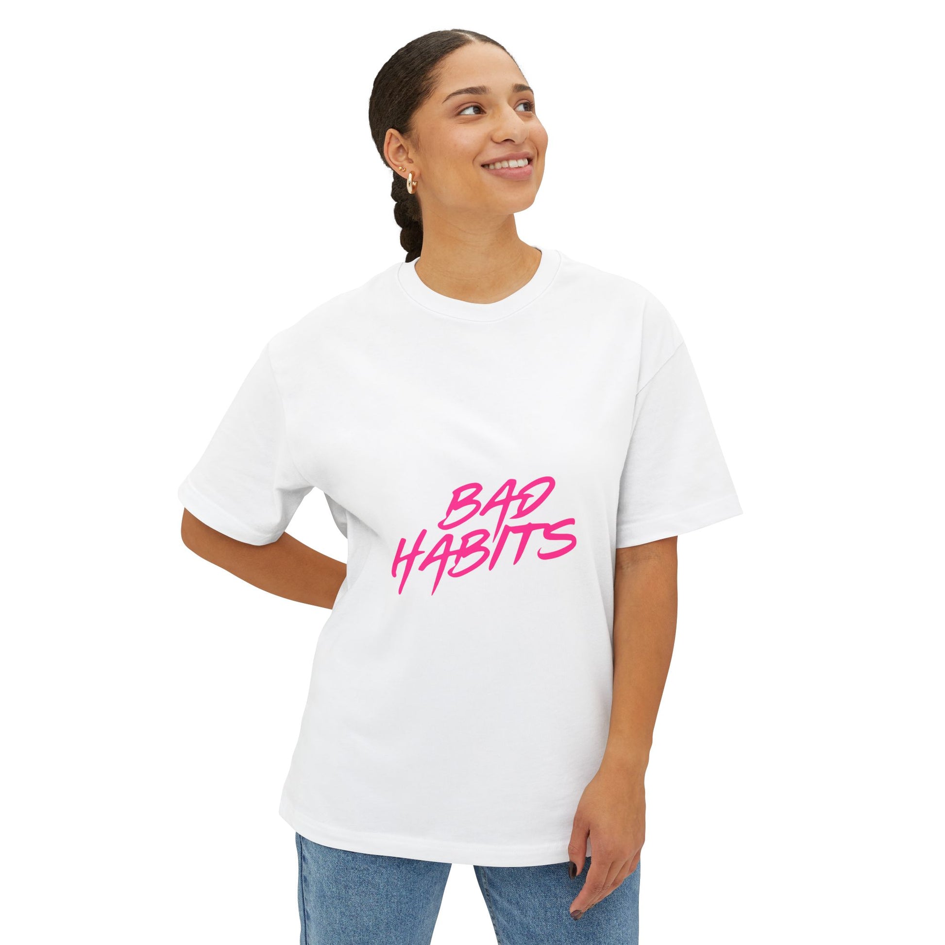 Sun and Waves Minimalist Oversized Boxy Tee Printify