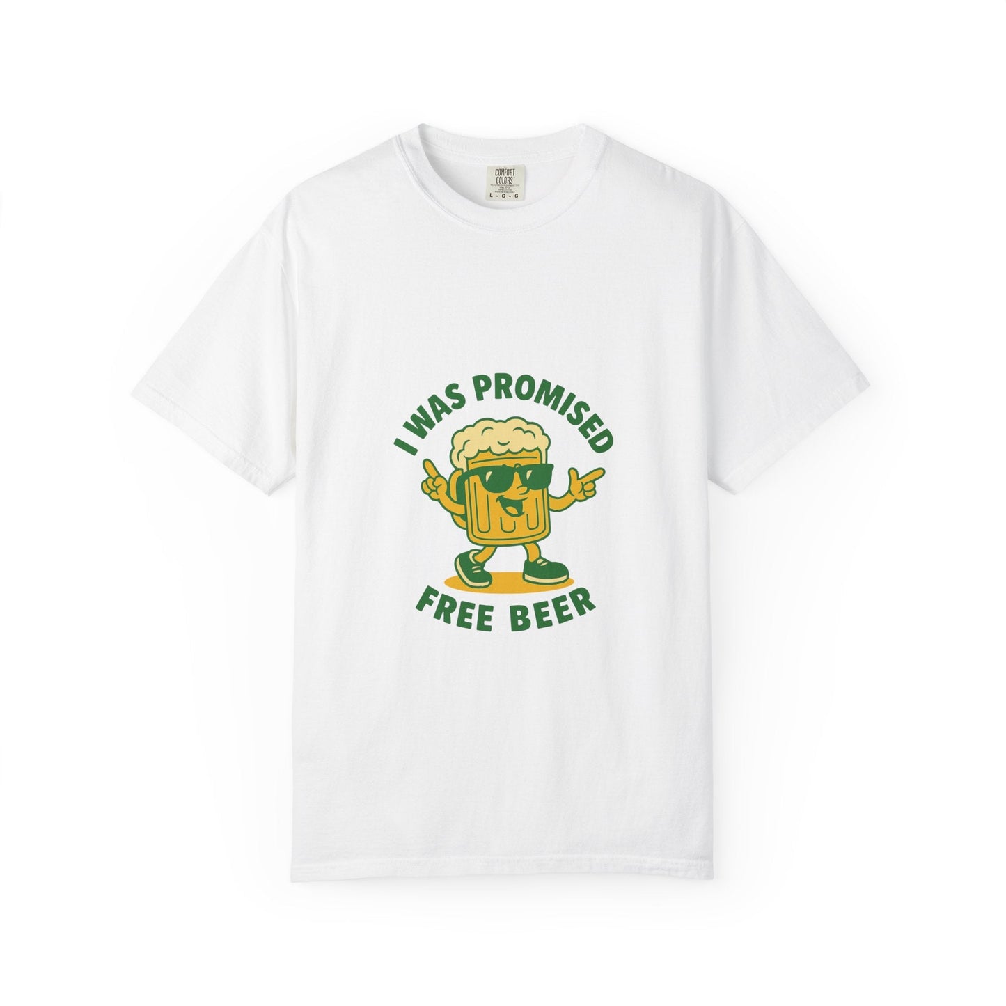 Unisex Garment-Dyed T-shirt – Snazzy Free Beer Edition Printify
