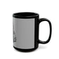 Outline Face Design Black Mug (11oz, 15oz) - snazzymerch