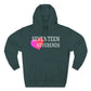 Never Ends Heart Three-Panel Fleece Hoodie - snazzymerch