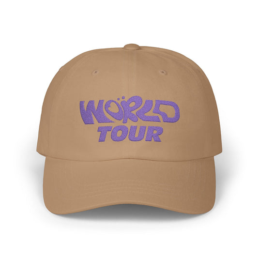 World Tour Bubble Letter Classic Dad Cap Printify