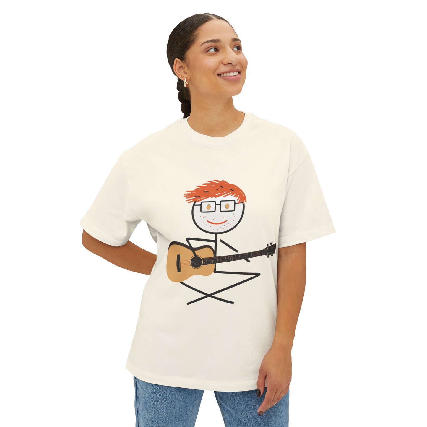 Ed Sheeran Guitar Boxy Tee | Oversized Fit