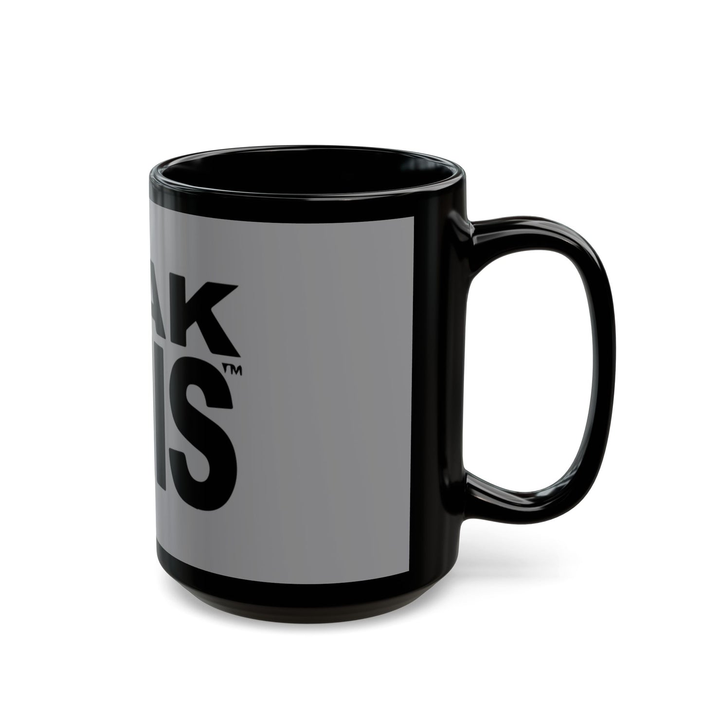 Bold Lettering Black Mug (11oz, 15oz) - snazzymerch