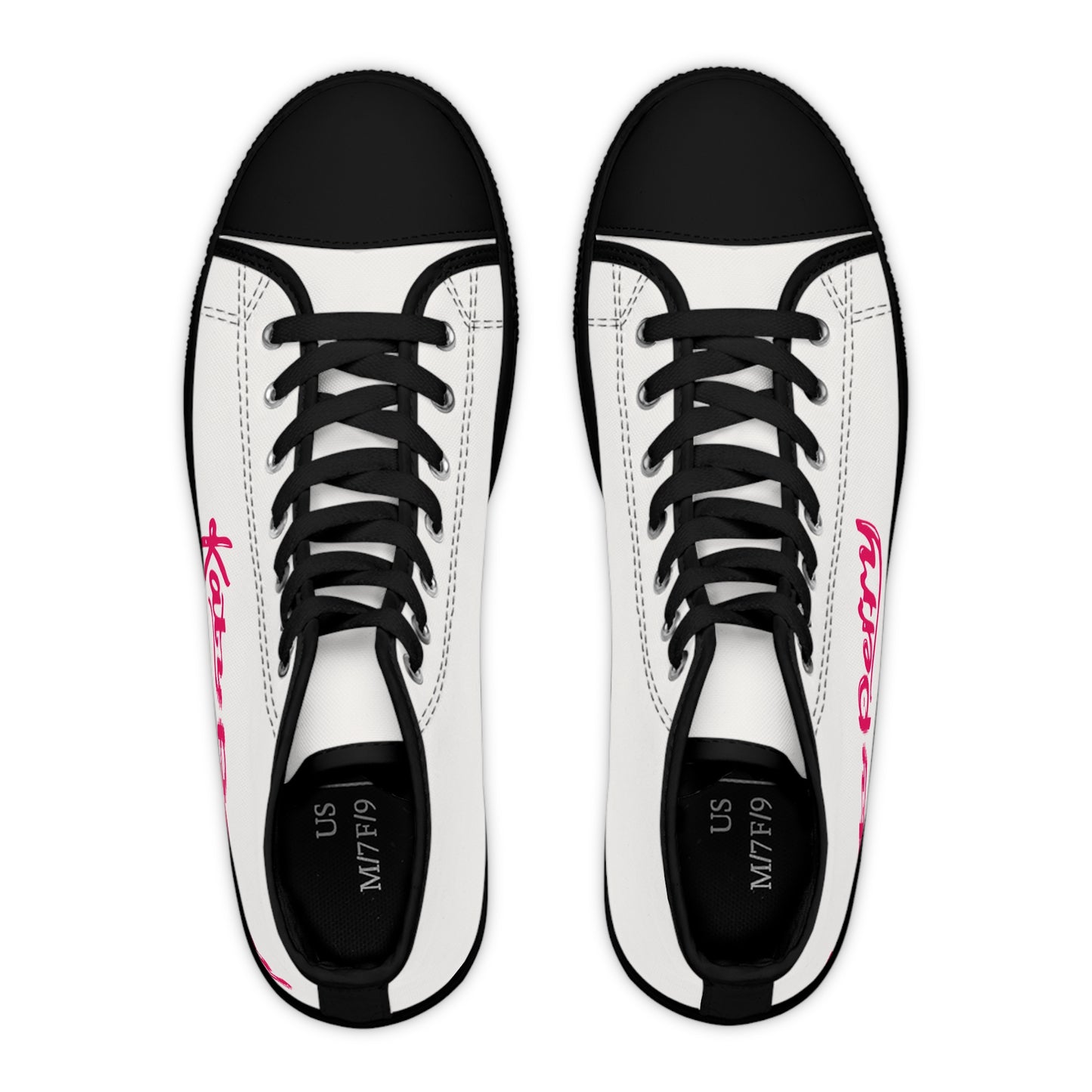 Katy Perry Pop Signature – Women's High Top Top Sneakers Printify