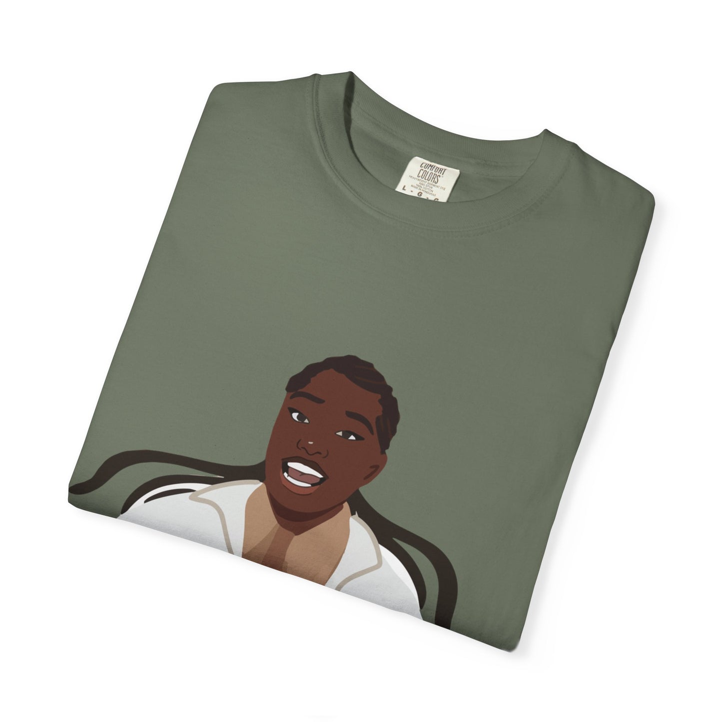 Vector Portrait Unisex Garment-Dyed T-shirt - snazzymerch