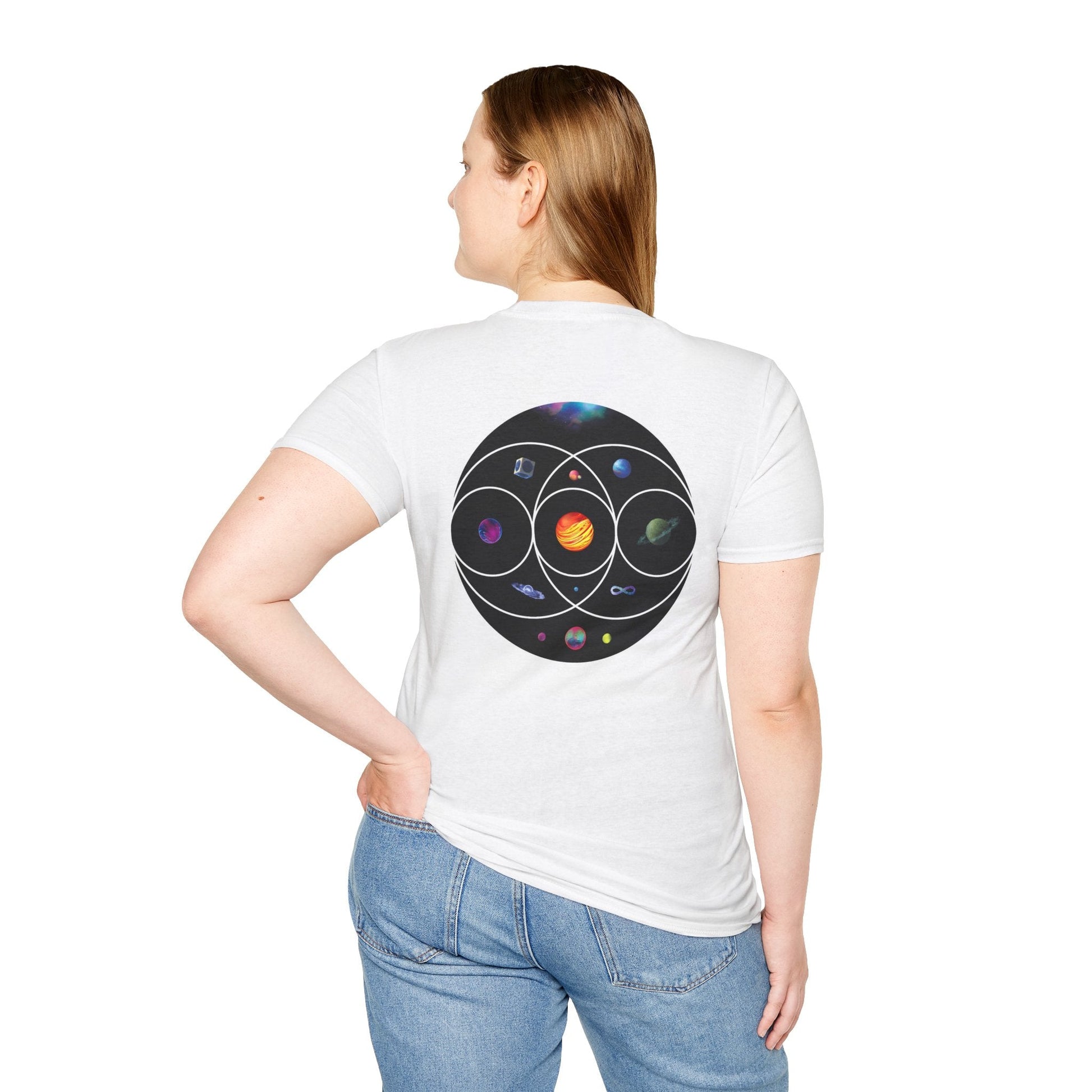 Unisex Softstyle T-Shirt Inspired by Coldplay’s Illustration Concept_B Printify