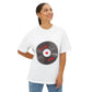 Vinyl Love Spin Unisex Oversized Boxy tee Printify