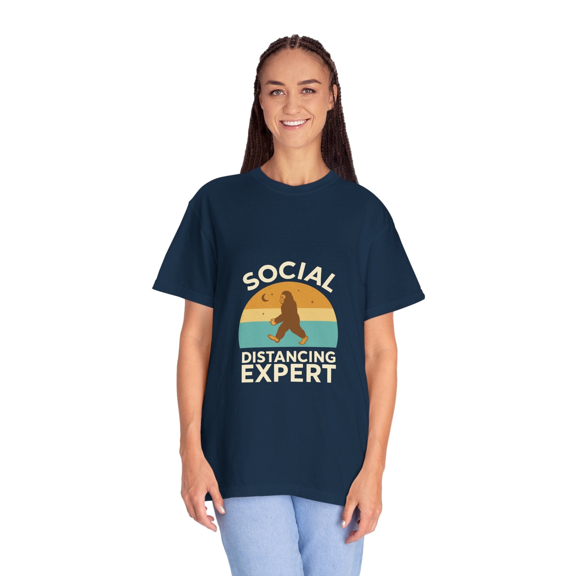 Dyed T-shirt – Snazzy Social Distance Edition Printify