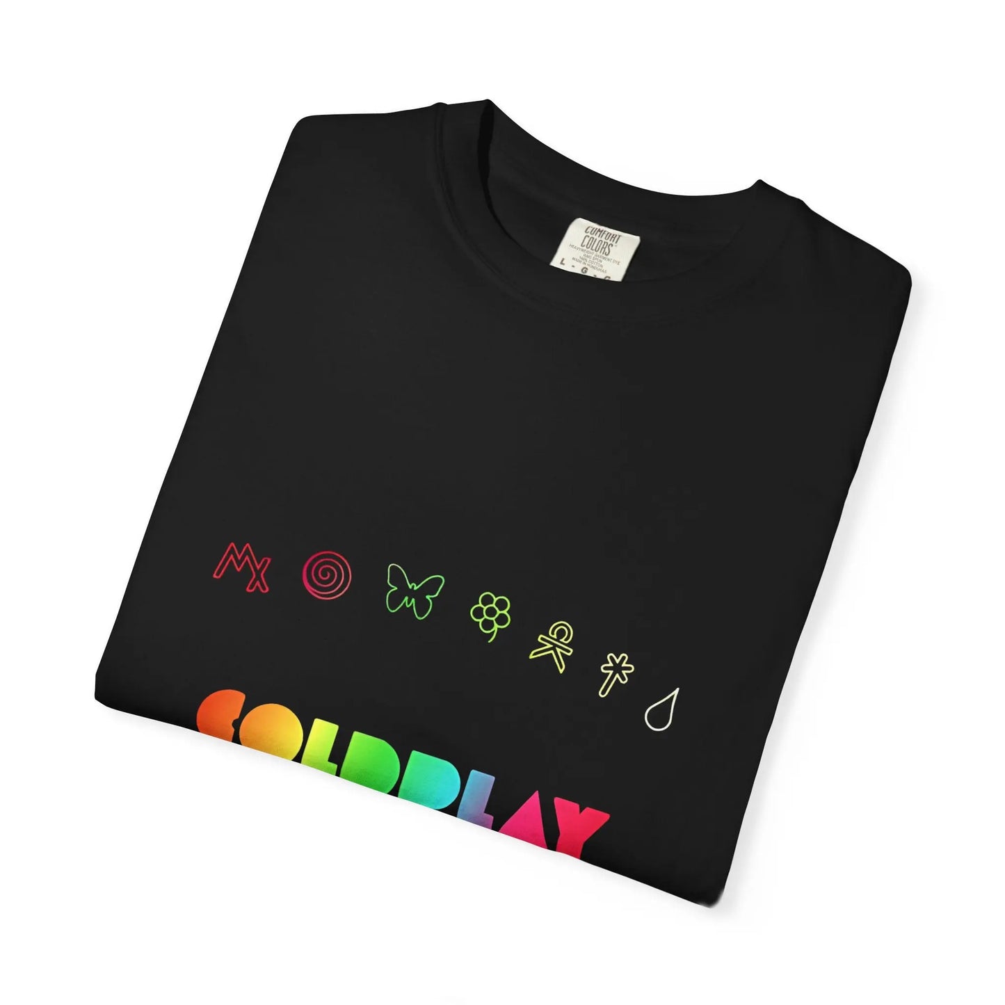 Unisex Garment-Dyed T-Shirt Inspired by Coldplay’s Signage Printify
