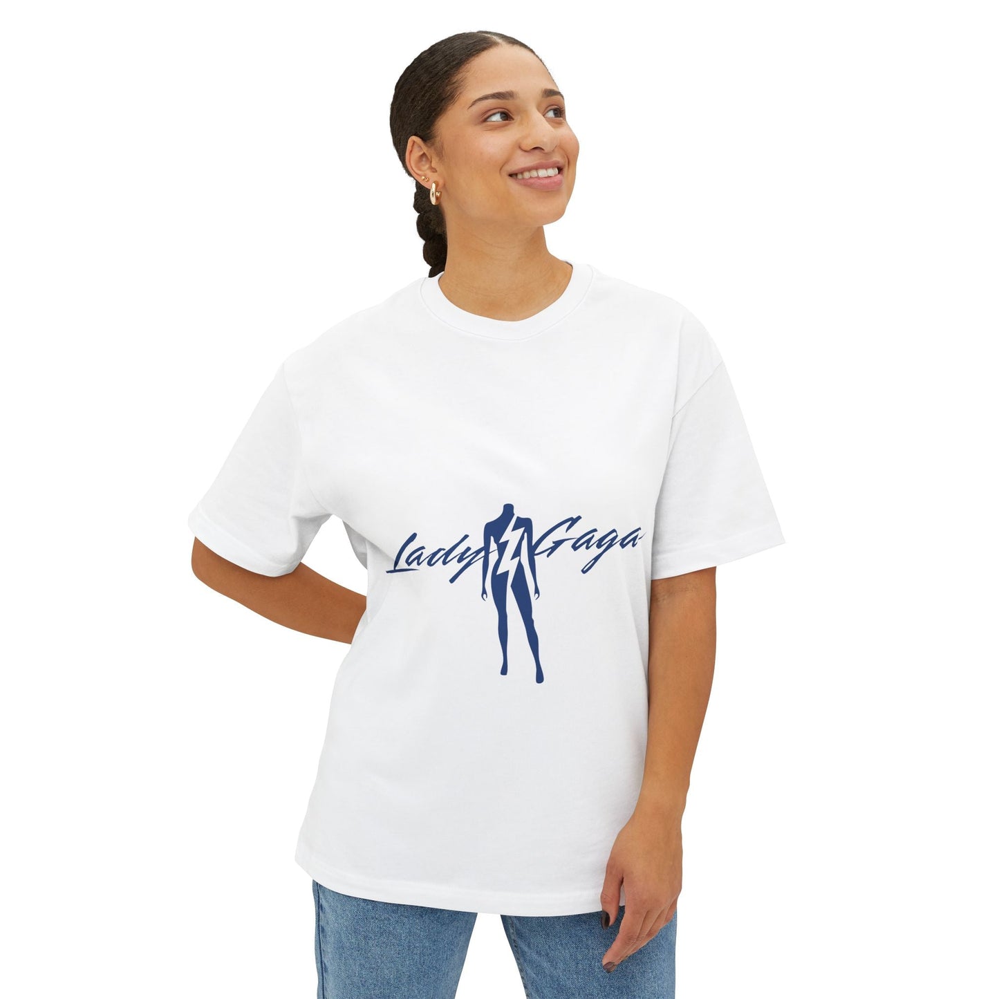Bolt Silhouette-Unisex Oversized Tee Printify