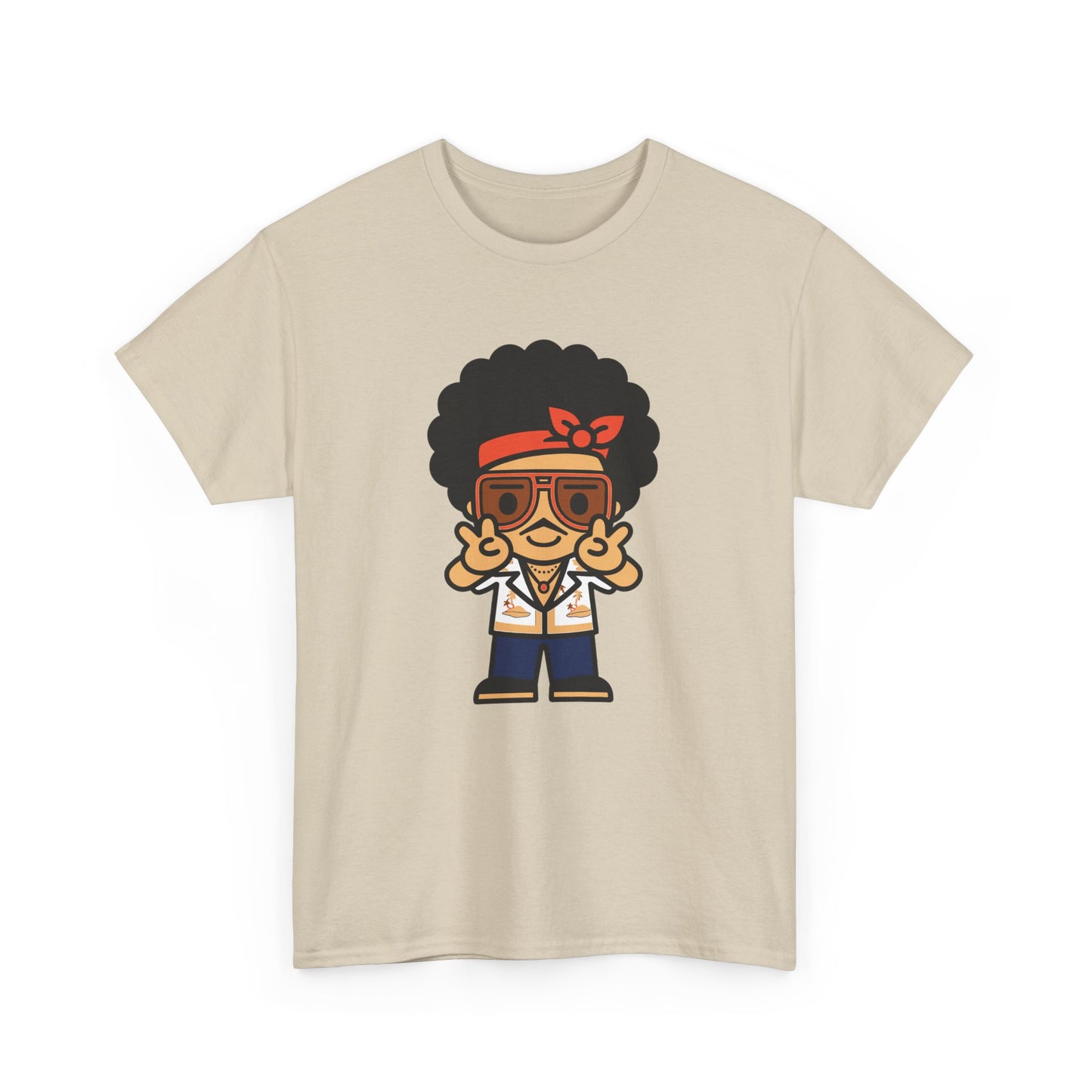 Afro Disco Mood Unisex Heavy cotton Tee Printify