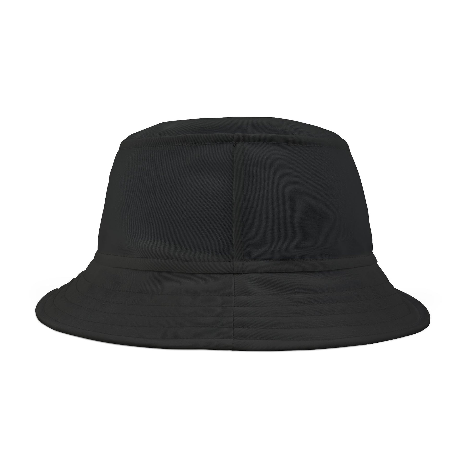 Orange Lightning Text Logo Bucket Hat Printify