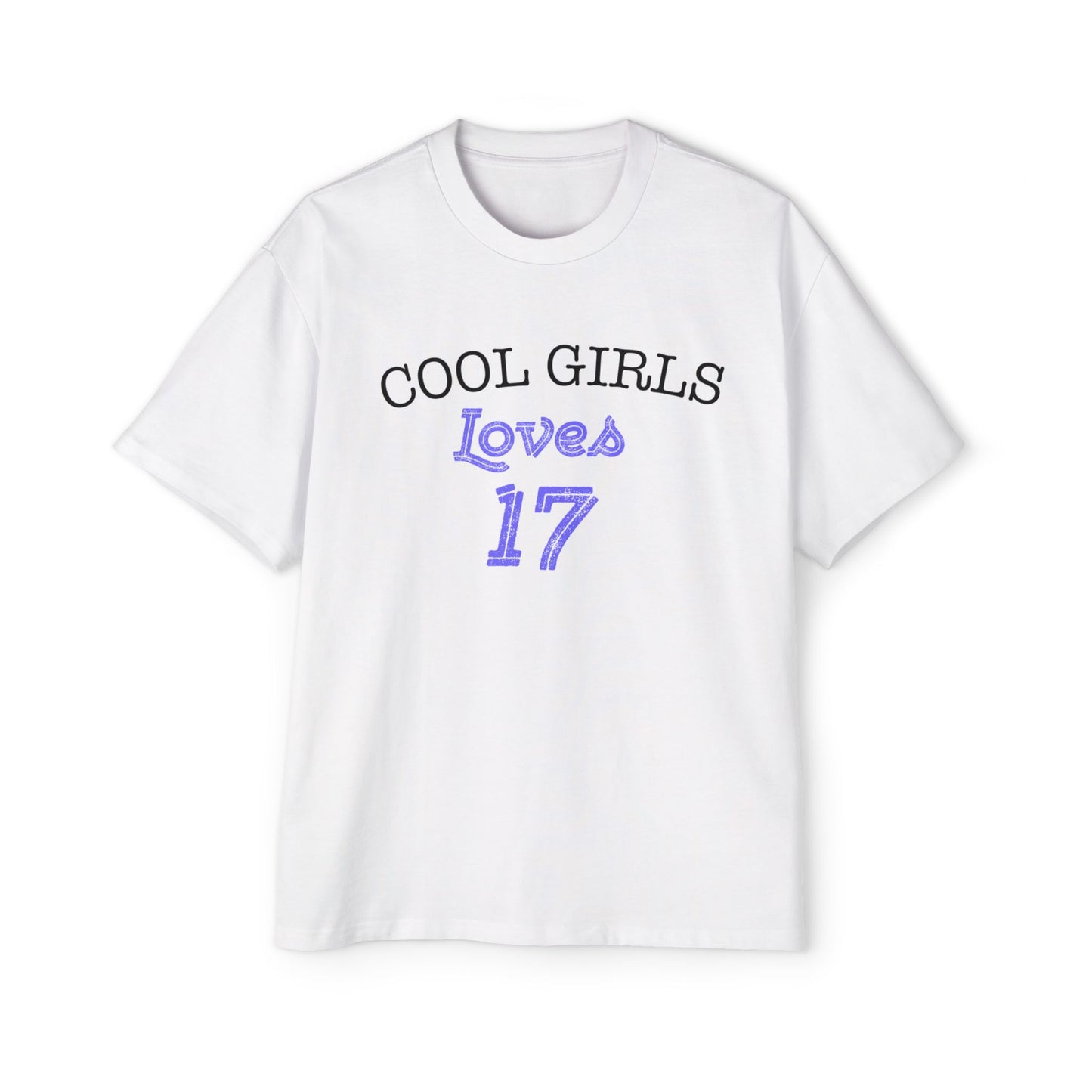 Love for 17 Graphic Men's Heavy Oversized Tee - snazzymerch