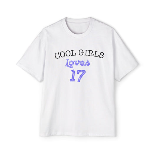 Love for 17 Graphic Men's Heavy Oversized Tee - snazzymerch