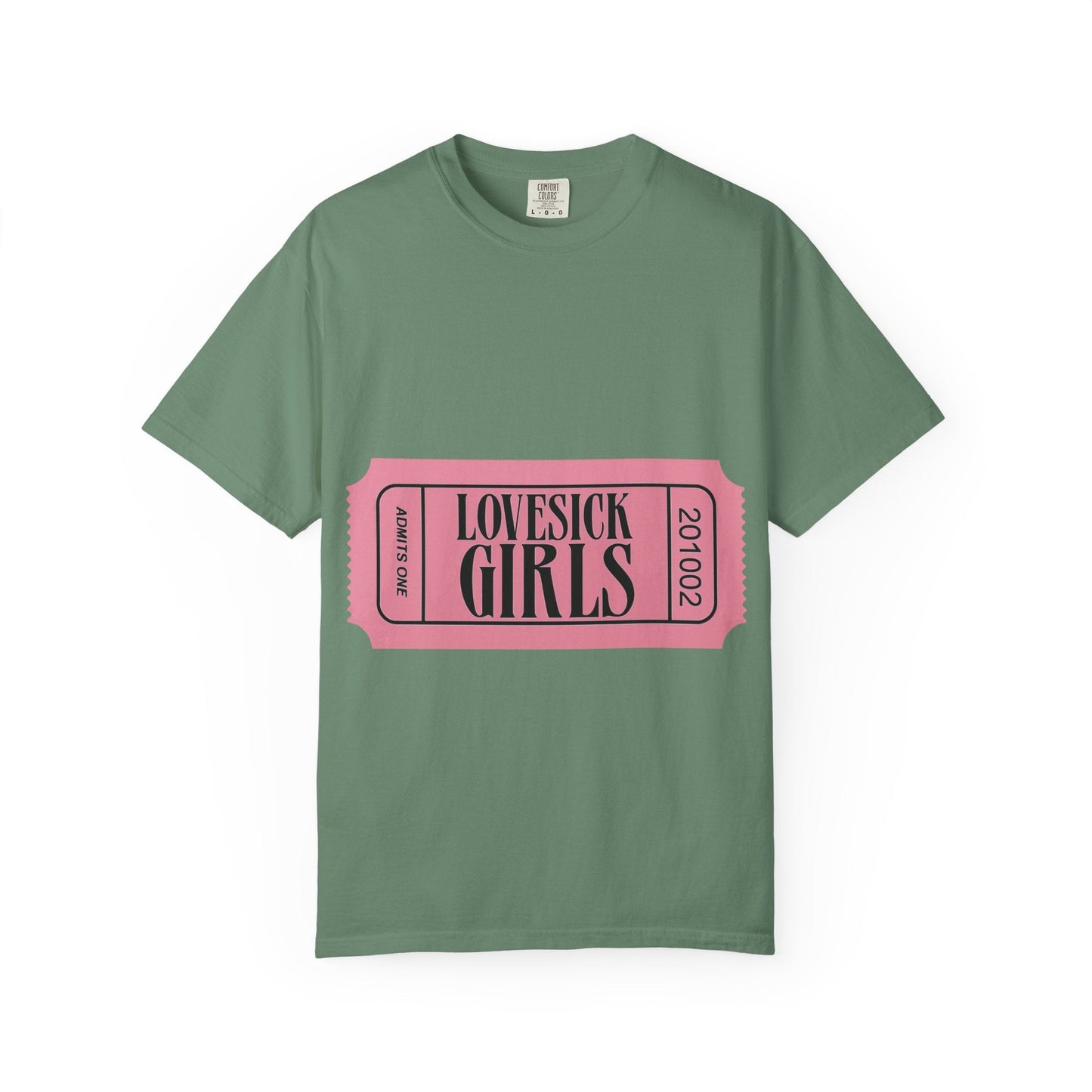 Lovesick Girls Ticket – Dyed T-shirt Printify