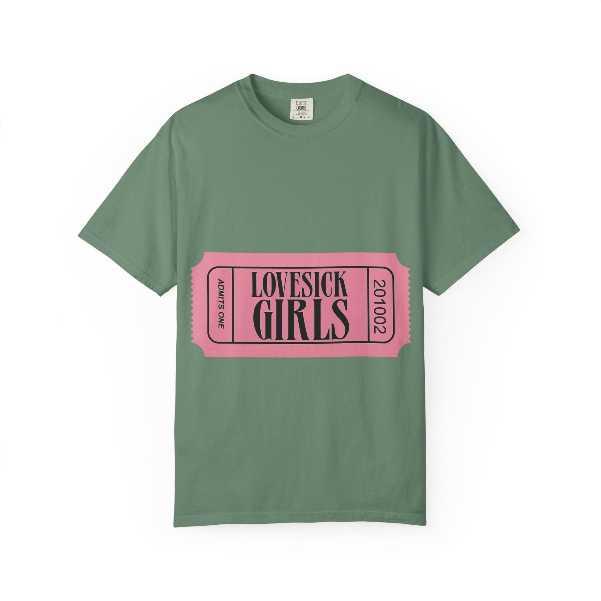 Lovesick Girls Ticket – Dyed T-shirt Printify