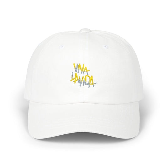 Golden Brush Script Classic dad cap Printify