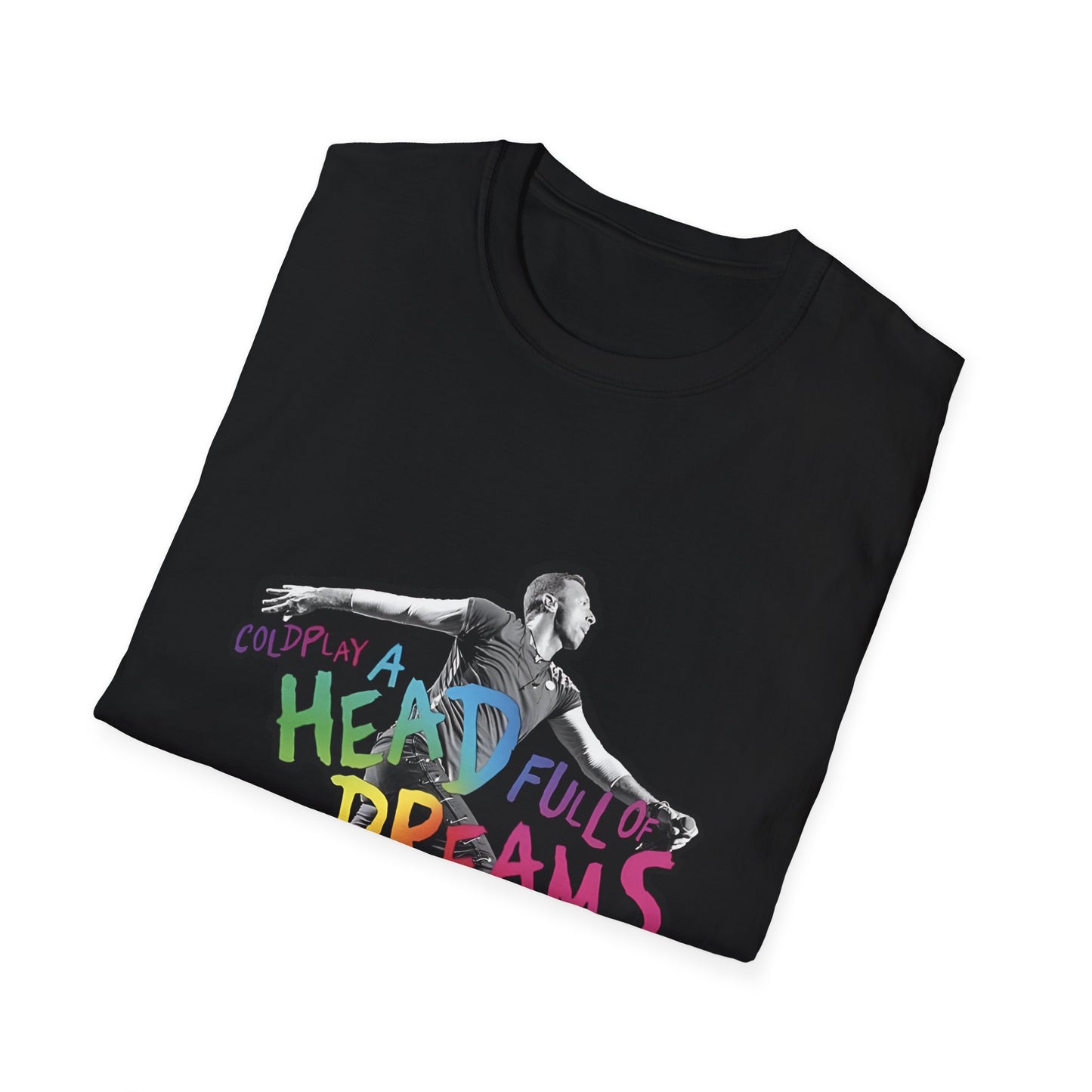 Unisex Softstyle T-Shirt Inspired by Coldplay A Head Full of Dreams Chris Printify