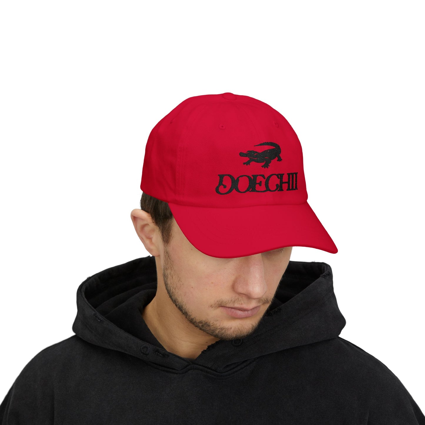 Red Typography Classic Dad Cap - snazzymerch