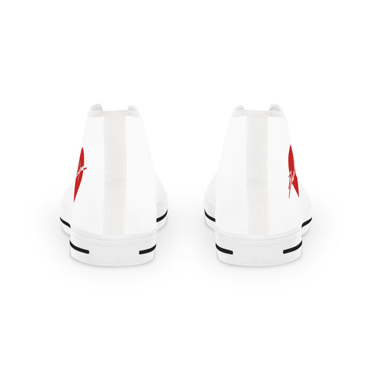 Love Signature Heart High Top Sneakers - snazzymerch