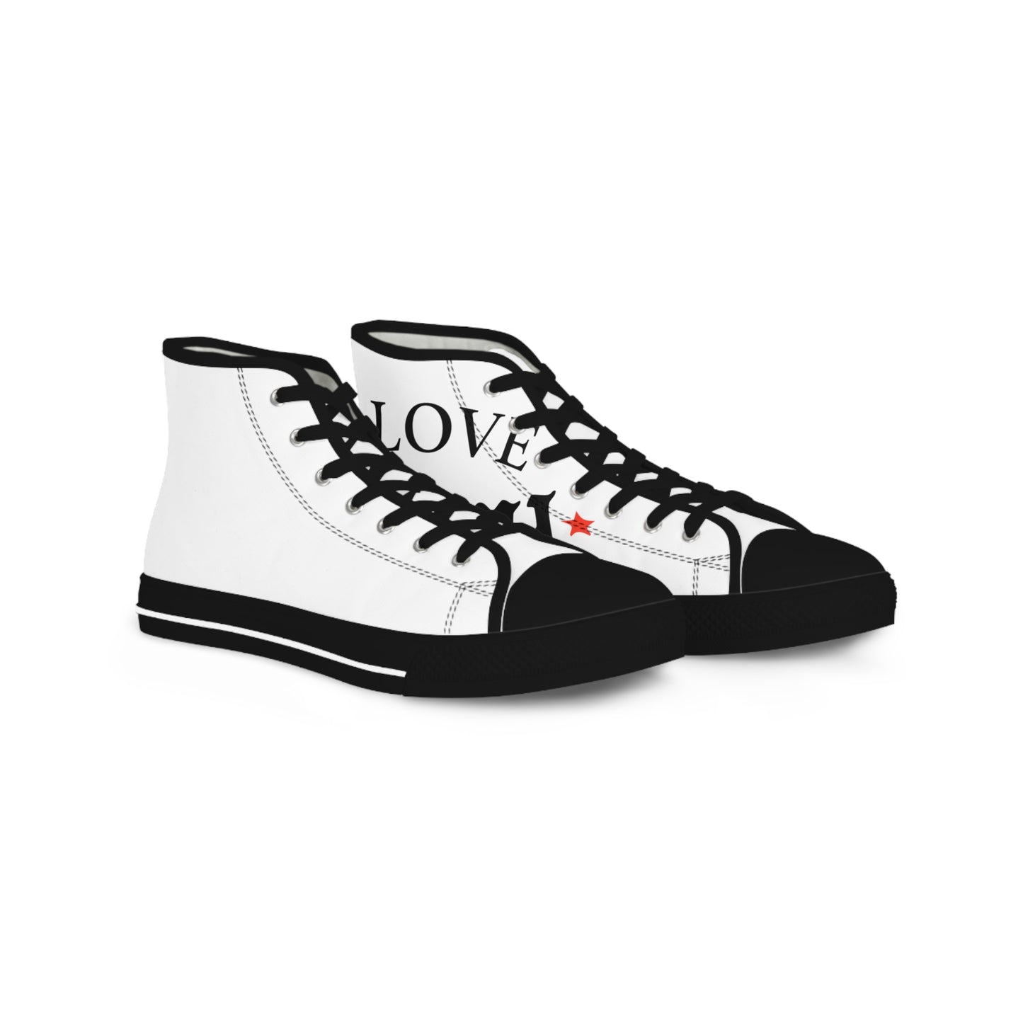 Love Bowl Retro Men's High Top Sneakers - snazzymerch
