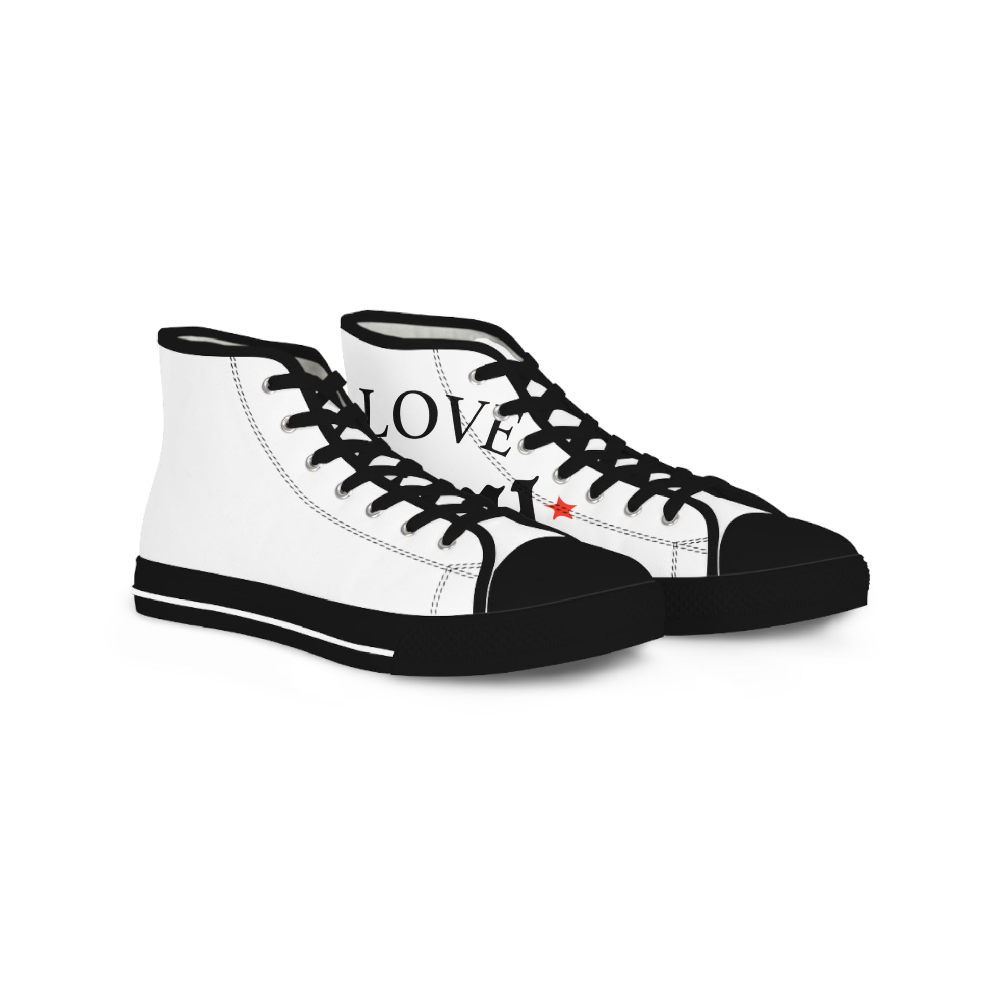 Love Bowl Retro Men's High Top Sneakers - snazzymerch