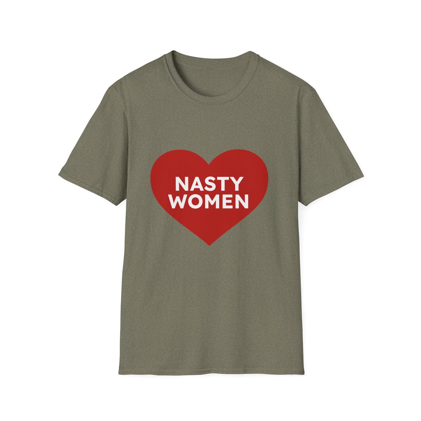 Nasty Women Heart - Unisex Softstyle T-shirt Printify