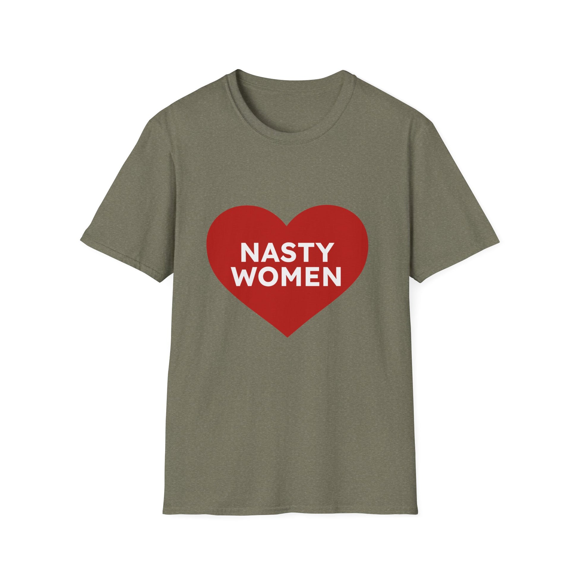 Nasty Women Heart - Unisex Softstyle T-shirt Printify