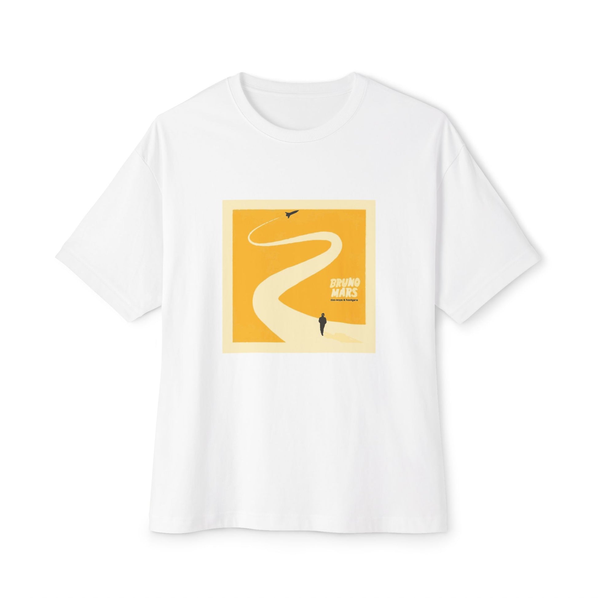 Sunset Trail Vibes Unisex Oversized Boxy Tee Printify