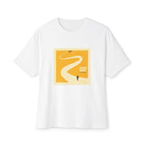 Sunset Trail Vibes Unisex Oversized Boxy Tee Printify