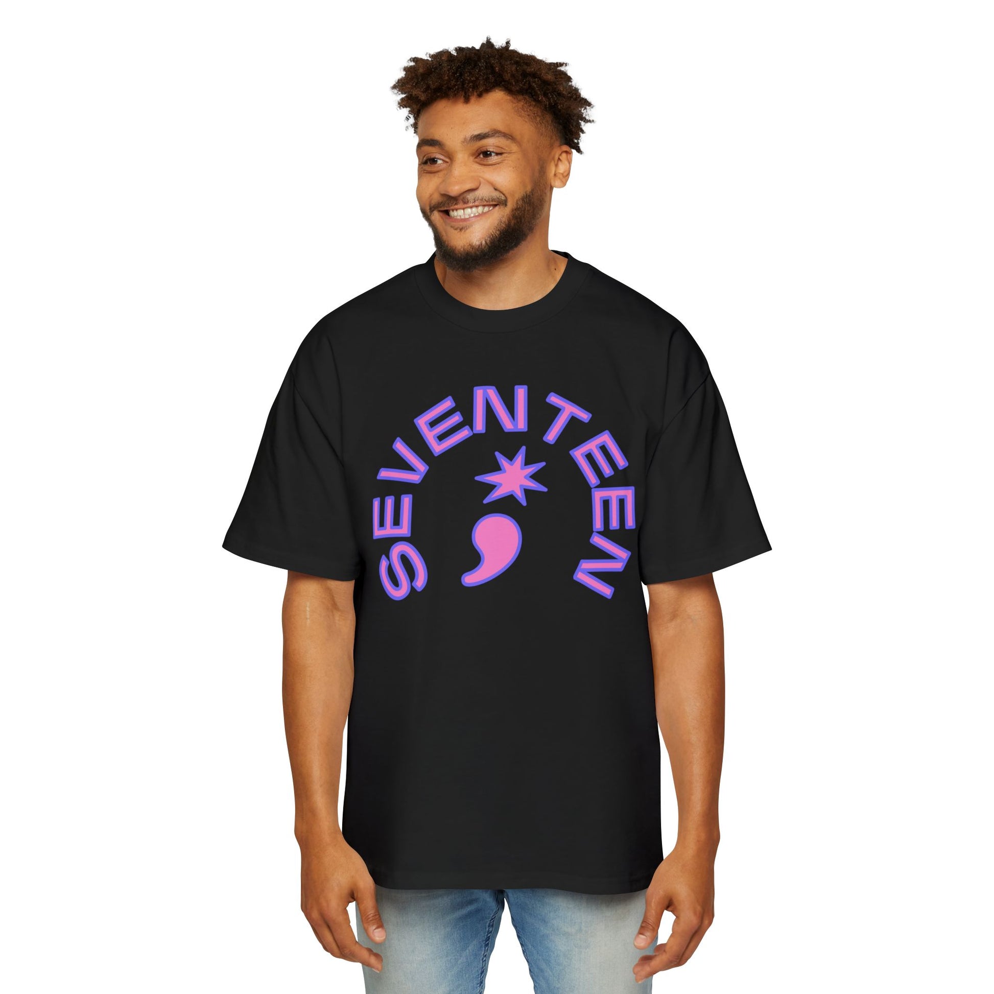 Arc Star Seventeen Men's Heavy Oversized Tee - snazzymerch