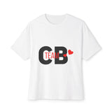 Heart Team Unisex oversized Boxy Tee - snazzymerch