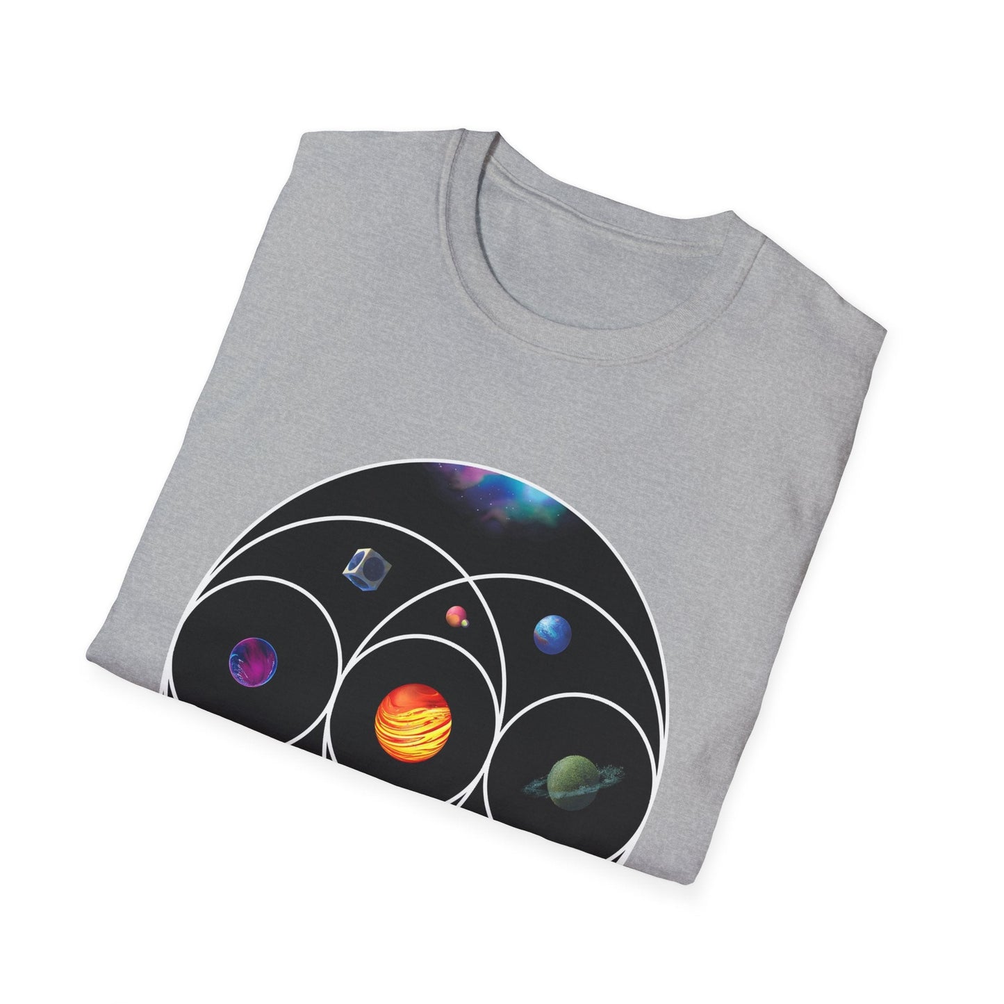 Unisex Softstyle T-Shirt Inspired by Coldplay’s Illustration Concept Printify