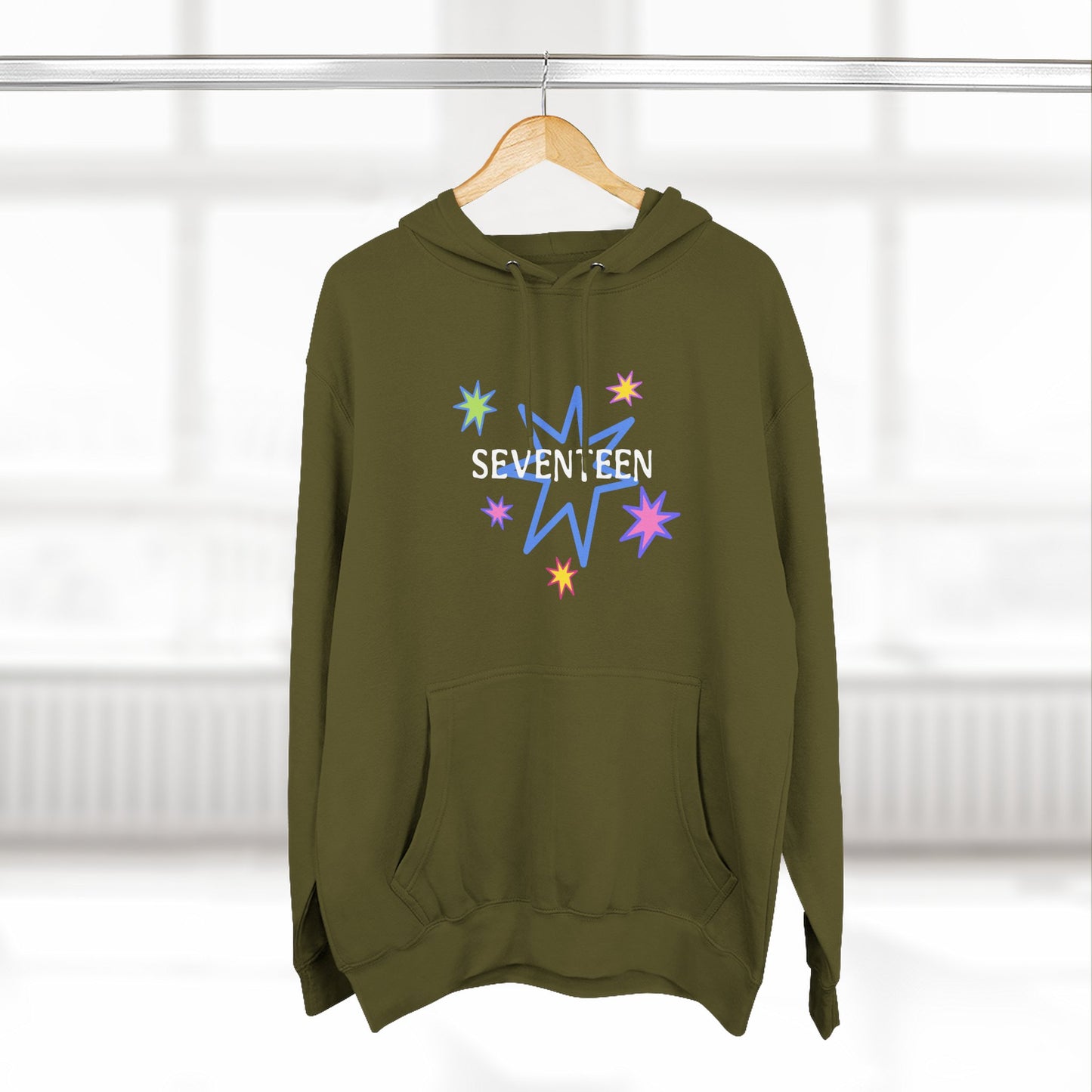 Starlight Seventeen Three-Panel Fleece Hoodie - snazzymerch