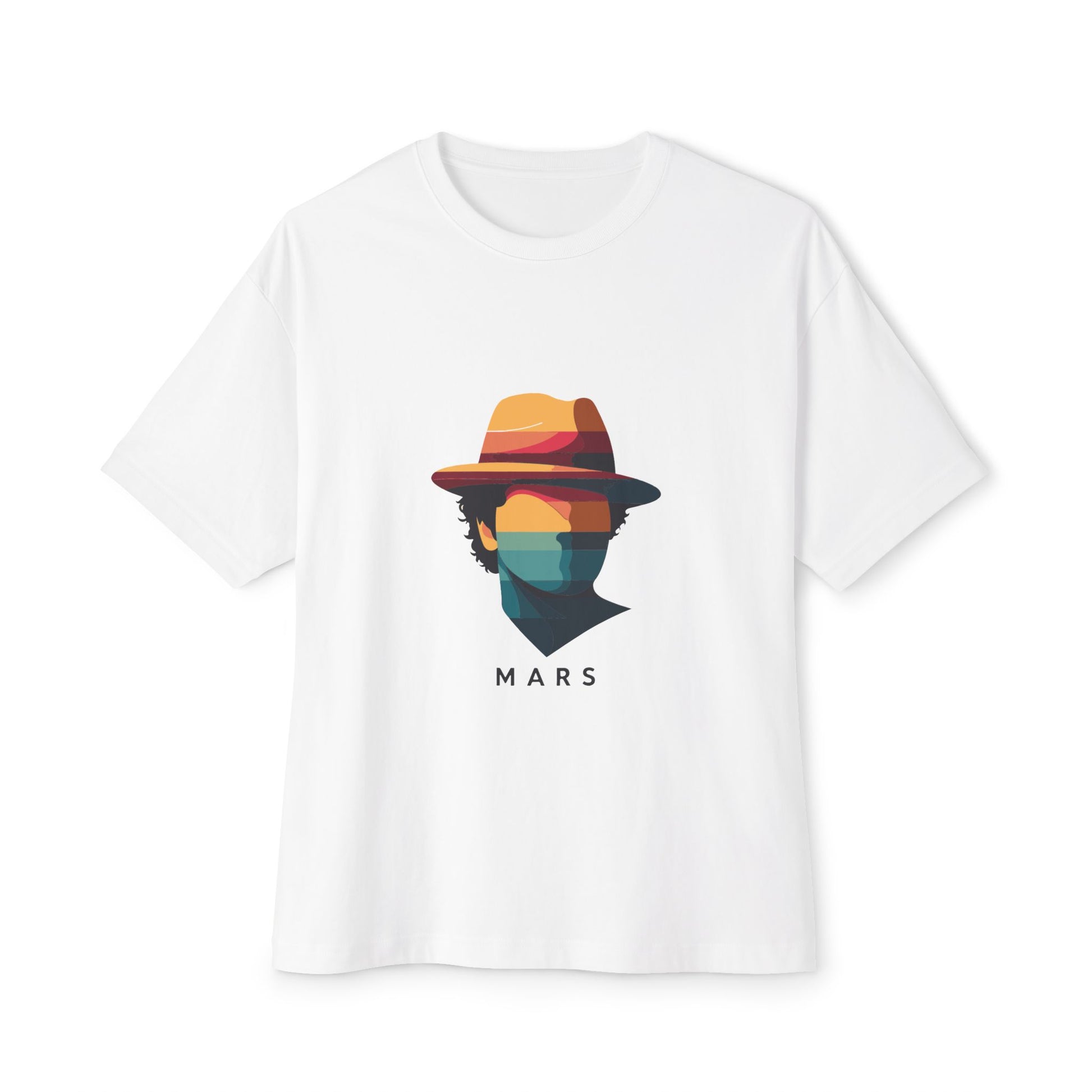 Funk Shadow Portrait Unisex Oversized Boxy Tee Printify