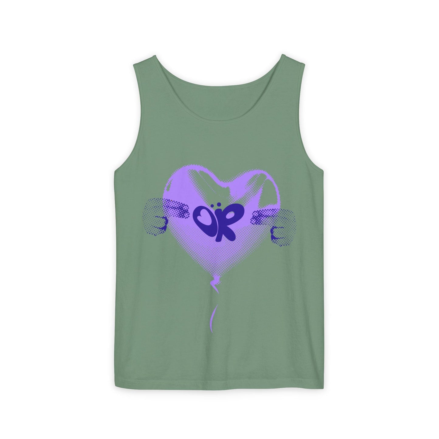 Heart Balloon OR Pop Art-Dyed Tank Top Printify