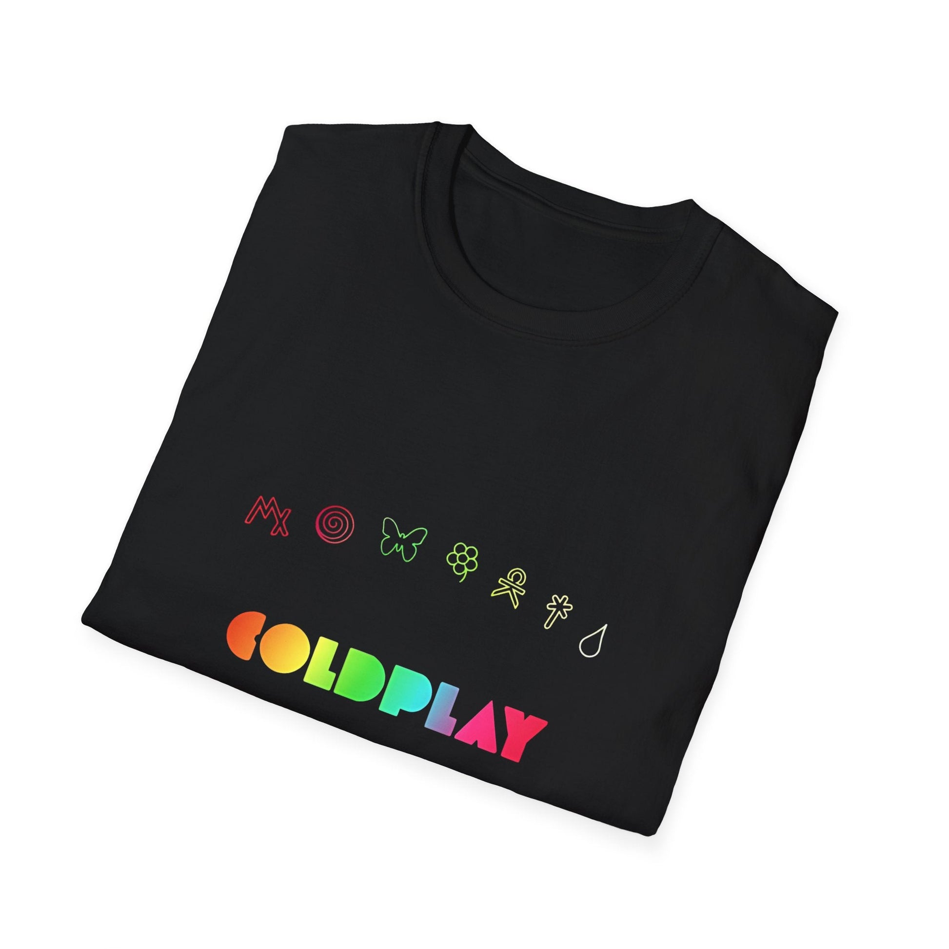 Unisex Softstyle T-Shirt Inspired by Coldplay’s Signage Printify