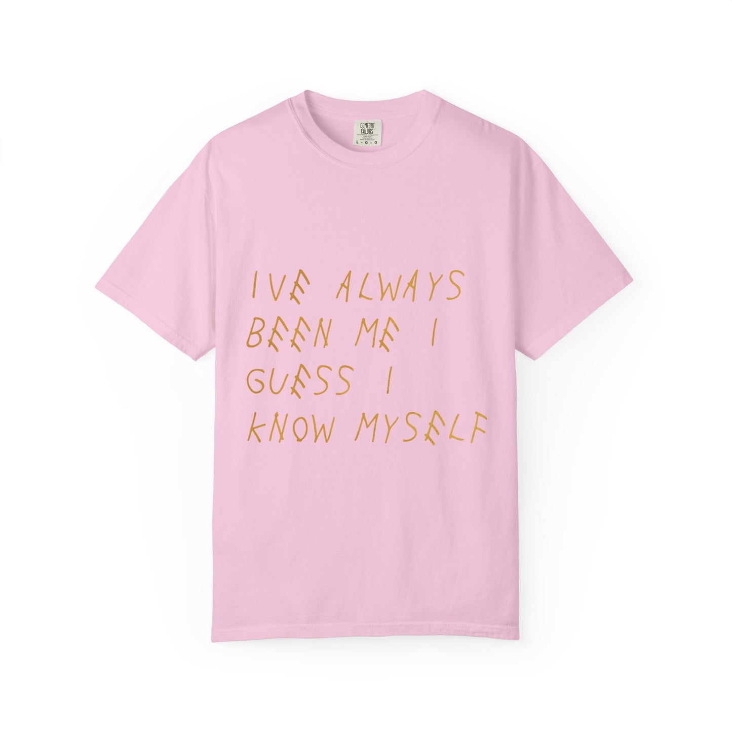 Know Myself Lyric Script Dyed Tshirt Printify