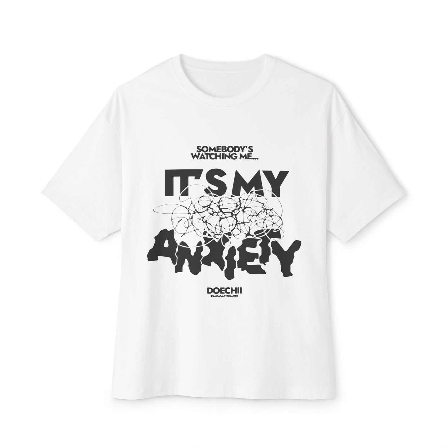 Block Font Quote Unisex Oversized Boxy Tee - snazzymerch