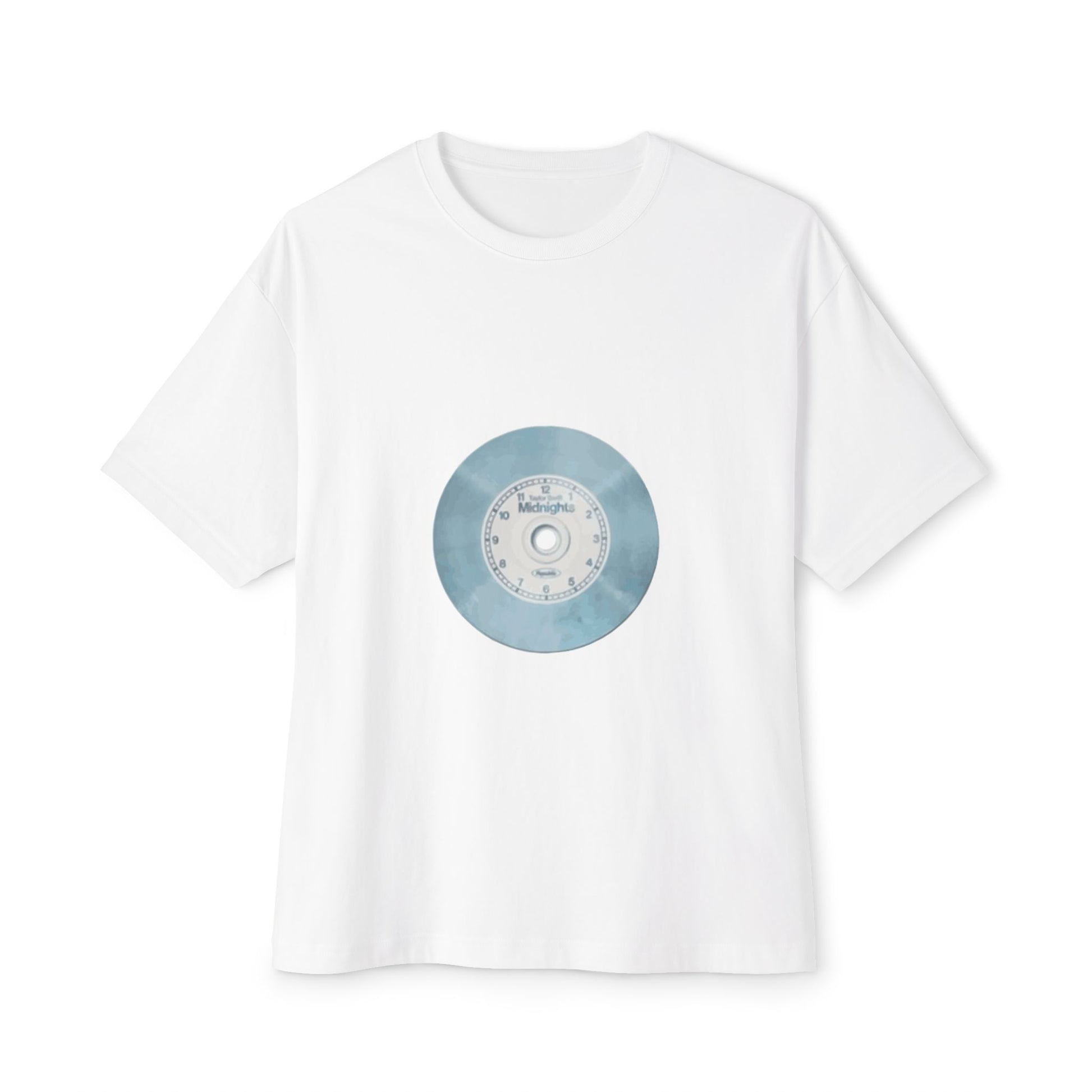 Midnight Vinyl Vibes Unisex Oversized Boxy Tee - snazzymerch