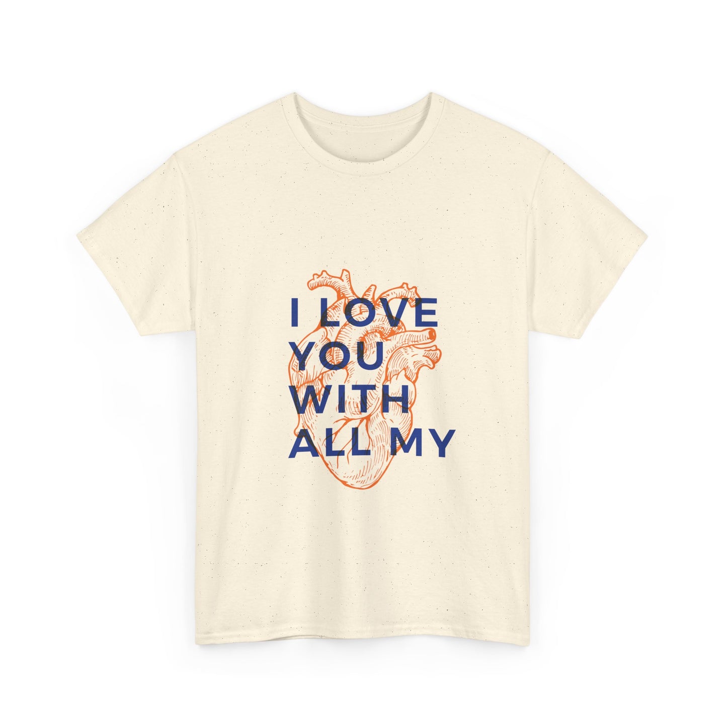 All My Heart Anatomical Art Unisex Heavy Cotton Tee - snazzymerch