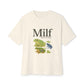 Unisex Oversized Tee – Snazzy Funny Milf Edition Printify