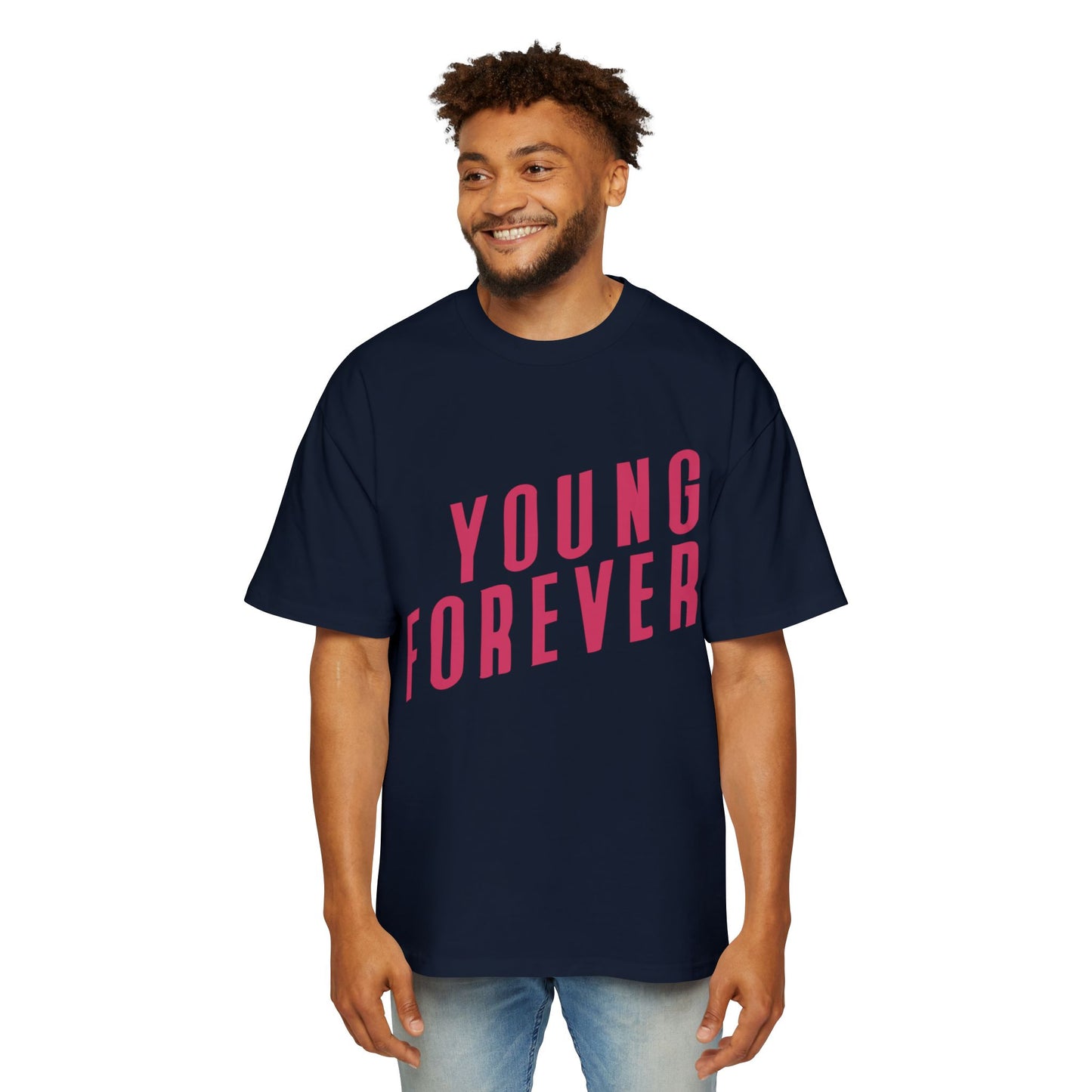 Young & Forever Men's Heavy Oversized Tee - snazzymerch