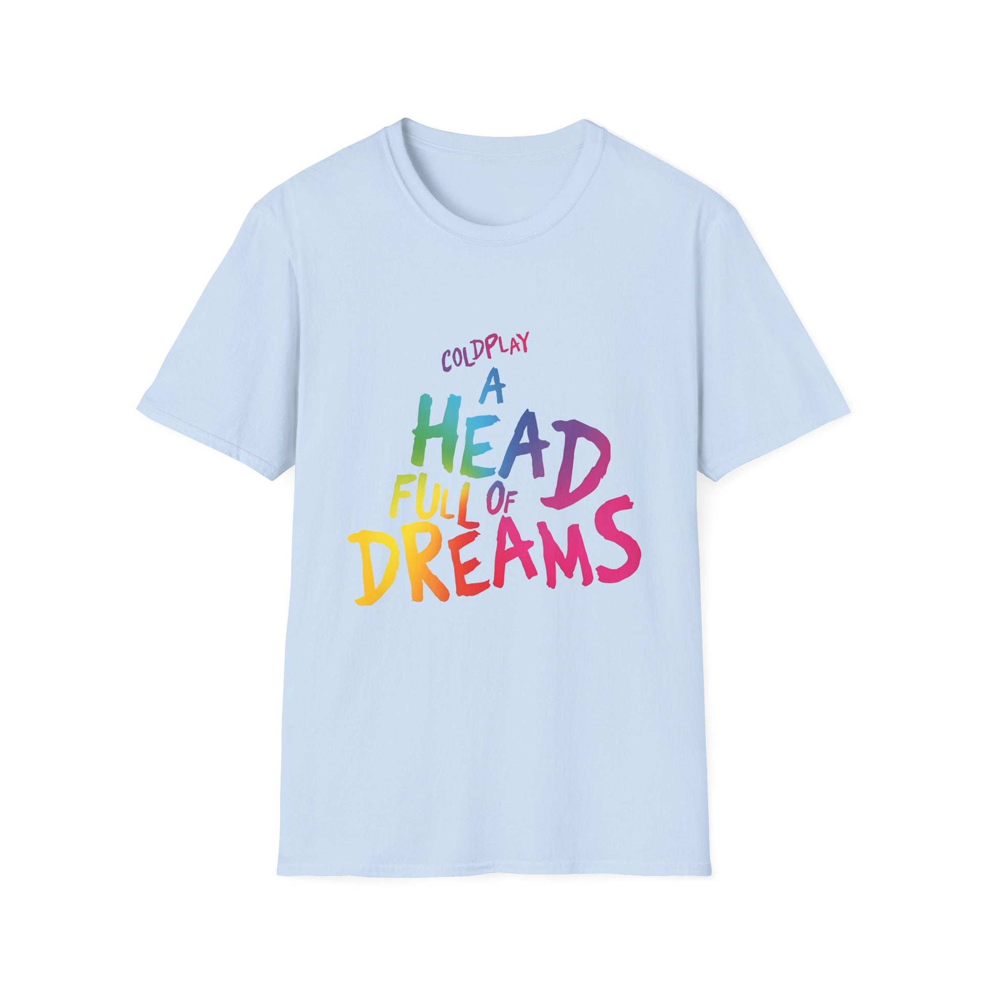 Unisex Softstyle T-Shirt Inspired by Coldplay’s Iconic A Head Full of Dreams Printify
