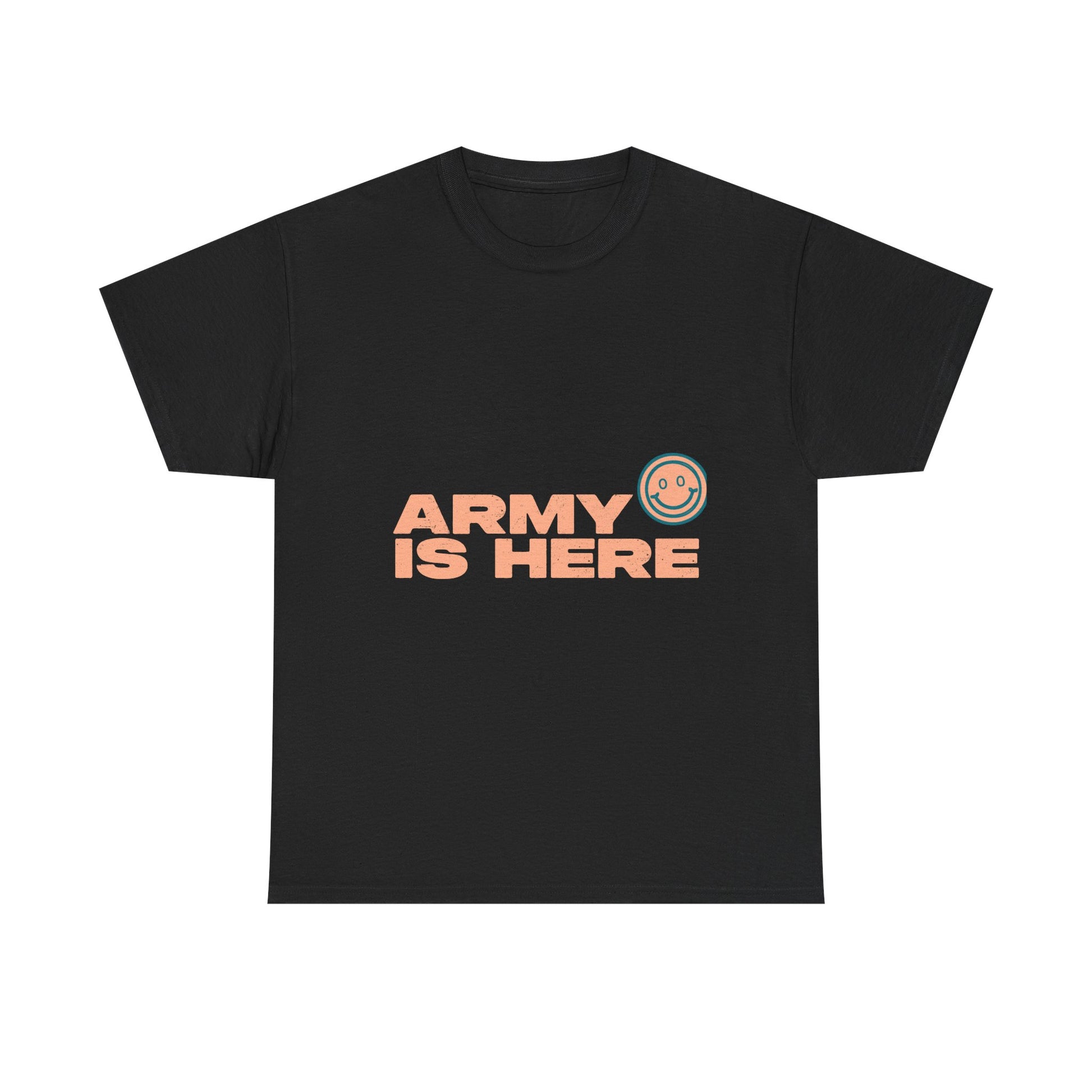 Smiley Army Vibe Unisex Heavy Cotton Tee - snazzymerch