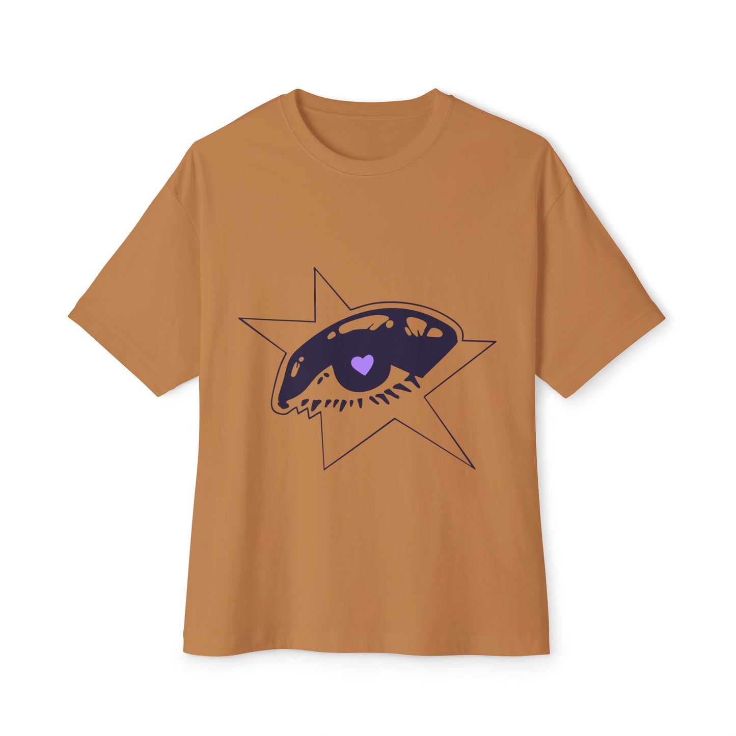 Purple Starry Eye-Oversized Tee Printify