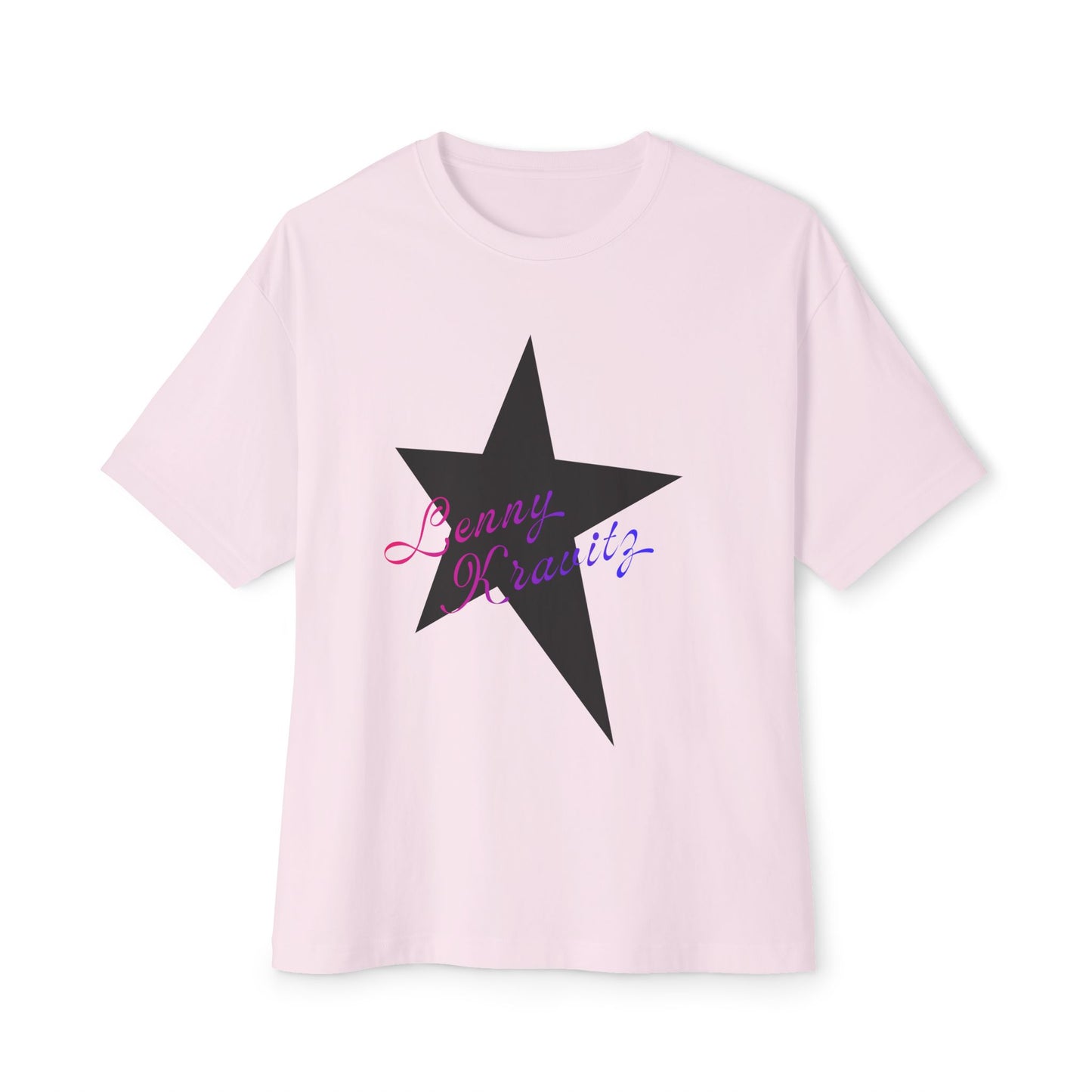 Retro Groove Script Unisex Oversized Boxy tee Printify