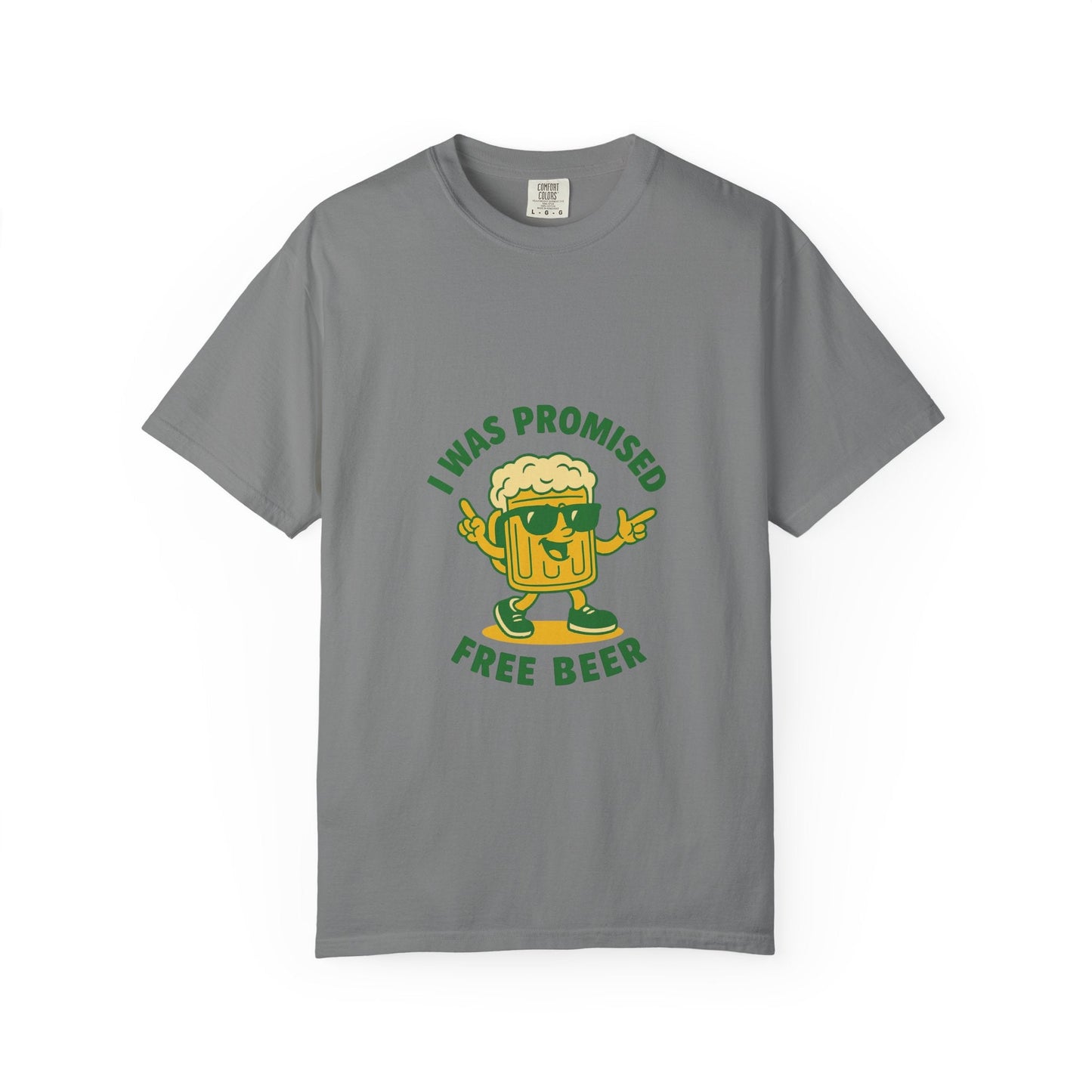 Unisex Garment-Dyed T-shirt – Snazzy Free Beer Edition Printify