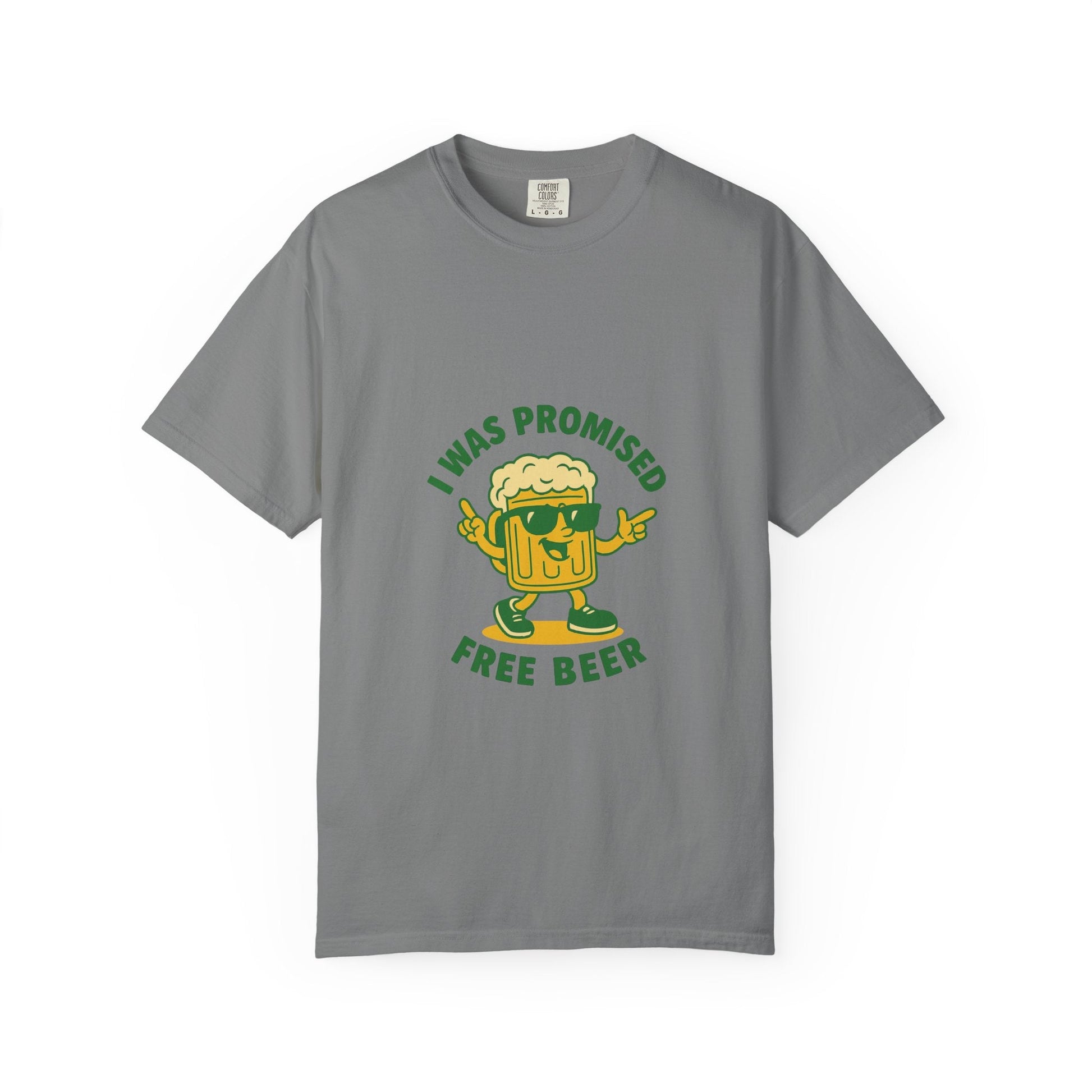 Unisex Garment-Dyed T-shirt – Snazzy Free Beer Edition Printify
