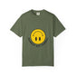 Yellow Smiley Unisex Garment-Dyed T-shirt - snazzymerch